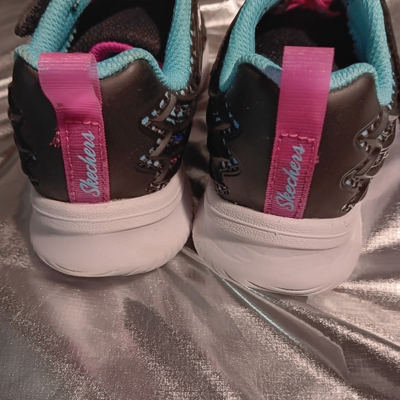 Skechers Girls S-lights size 11 - Picture 3 of 5